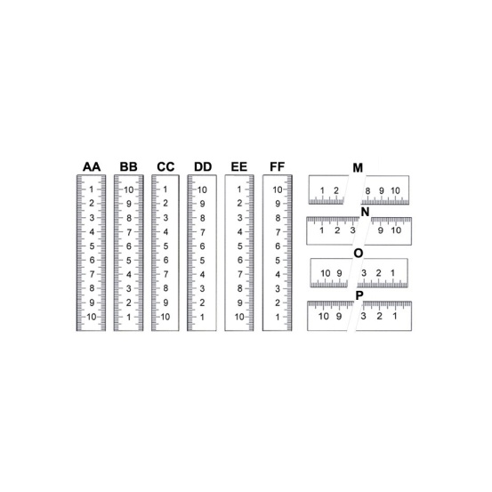 Линейки Vogel с разными шкалами